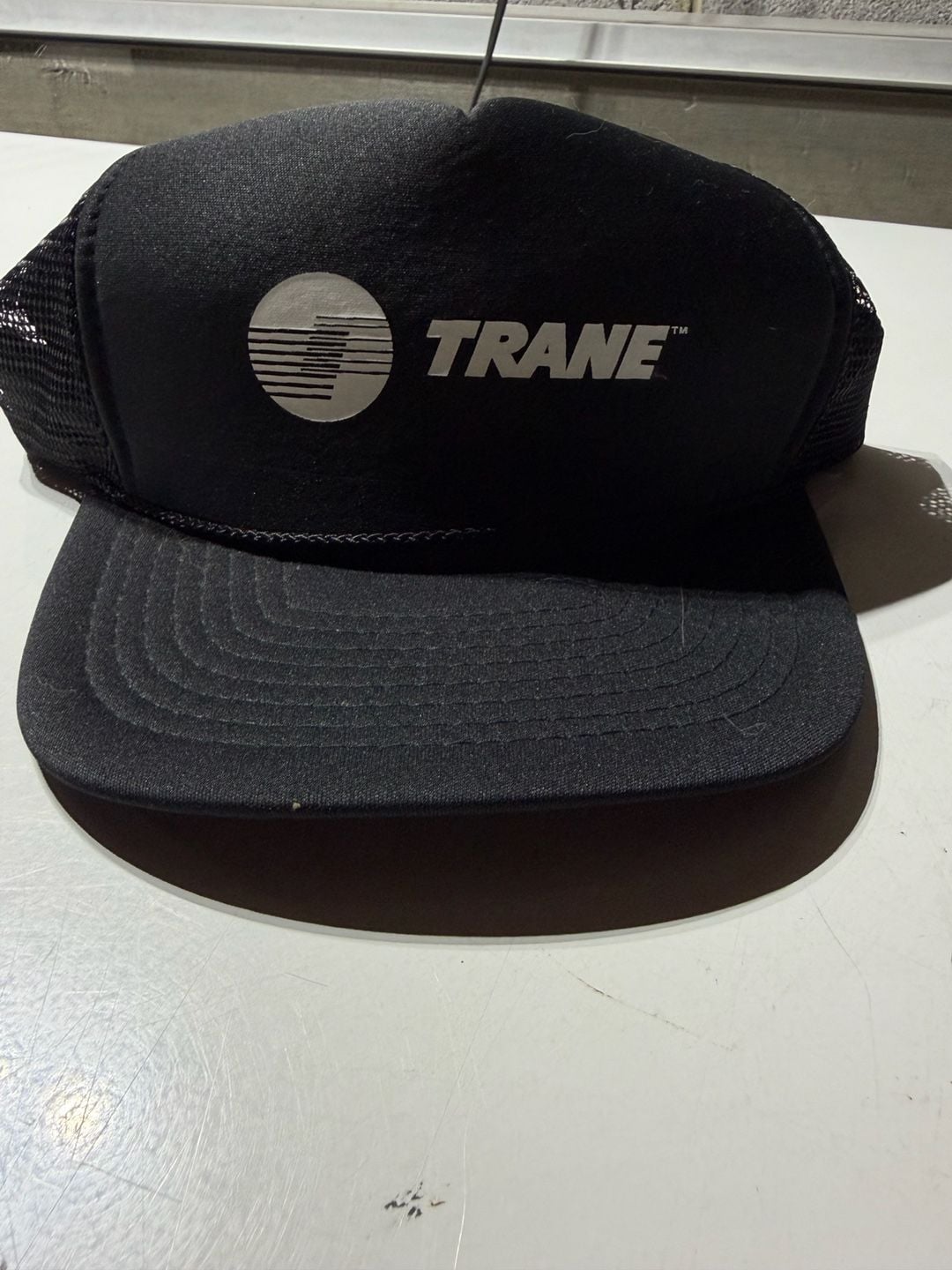 Vintage Trane Hvac Logo Mesh Snapback Trucker Hat Nissin Cap